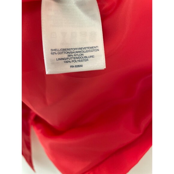 Lands' End women's coral red trench coat belted pockets size 1X 16w-18w - Picture 10 of 11